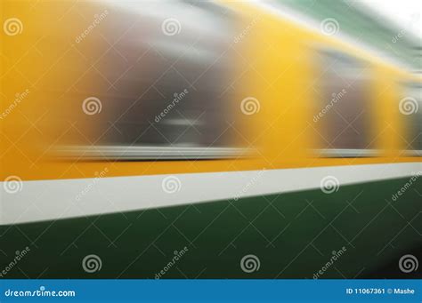 Train Passing By Motion Blur Stock Image Image Of Platform Station