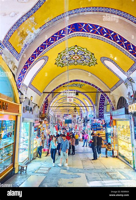 Tourists At The Passageways Of The Kapali Carsi The Grand Bazaar Of