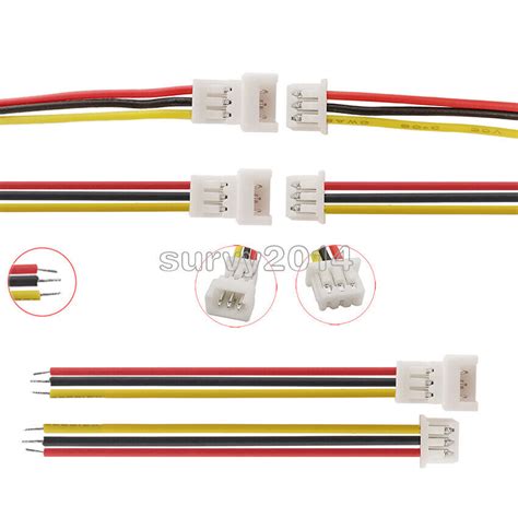 10 5 2Pair JST 1 25 Male Female Wire Connector 1 25mm 2P 3P 4P 5P 6P