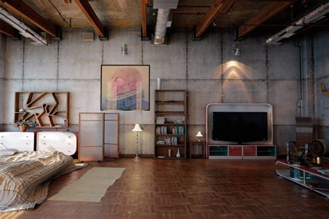 15 Awesome Industrial Studio Apartment Decoration Ideas For Your