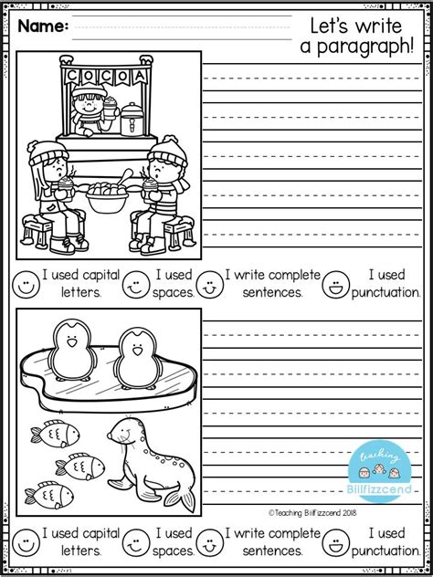 Free First Grade Writing Activities First Grade Writing