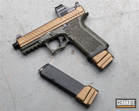 Glock P80 Cerakoted Using Burnt Bronze Cerakote