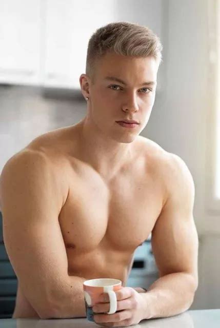 Shirtless Male Muscular Blond Hunk Man Guy Wow Body Beefcake Photo 4x6 B292 9 00 Picclick