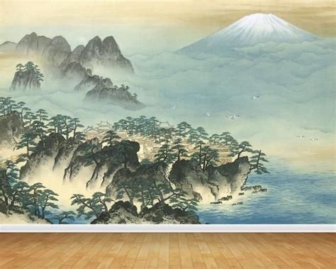 Japanese Wall Art Mural Print Vinyl Wallpaper Large Wall Decor Japan