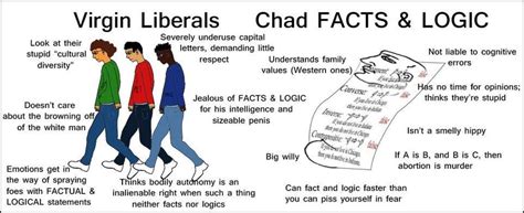 Virgin Liberals Vs Chad Facts And Logic Virginvschad