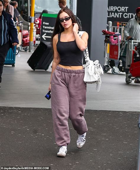 kylie jenner s bff stassie karanikolaou arrives in sydney for the hello molly event party