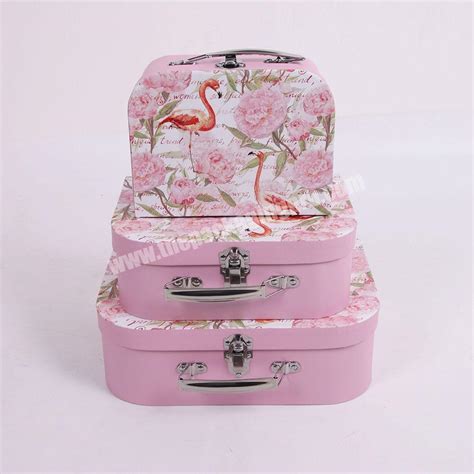 8024 Shihao New Style Series Paper Cardboard Suitcase Box With Handle