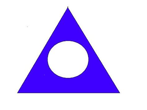 I've seen this question, but is not the right one for my situation: Triangle With A Circle Inside Symbol Meaning - ClipArt Best