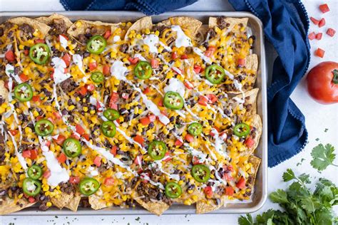 Sheet Pan Loaded Nachos Recipe Evolving Table