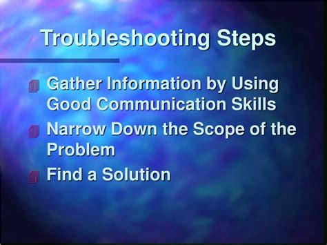 Ppt Troubleshooting Powerpoint Presentation Free Download Id5797510