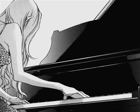 Manga Girl Playing The Piano