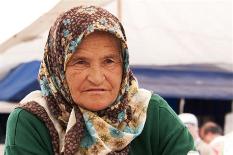 Elderly Woman Making G Zleme A Traditional Turkish Food Kalkan