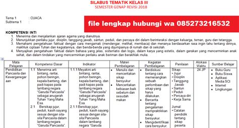 Silabus kelas 4 semester 2 k13 ( 3 komponen) silabus kelas 4 k13 tema 6.doc, unduh silabus kelas 4 k13 tema 7.doc, unduh silabus kelas 4 k13 tema demikian silabus kelas 4 (iv) jenjang sd/mi semester 2/ genap kurikulum 2013 revisi terbaru yang bisa saya bagikan, semoga bermanfaat. Perangkat Pembelajaran Kelas 3 Sd K13 Revisi 2018 Semester 2 | Trik Mudah