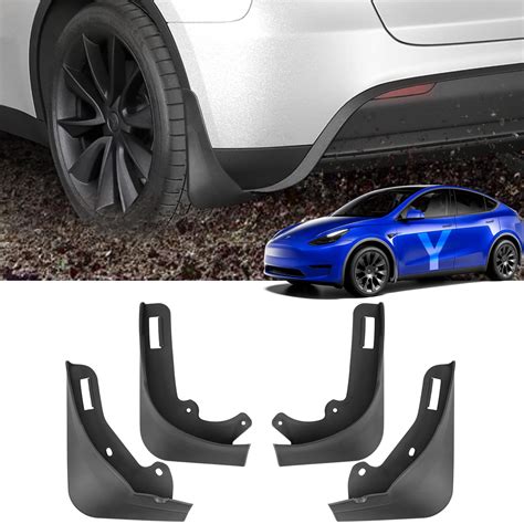 Motrobe Tesla Model Y Mud Flaps Splash Guards No Drilling Required Set