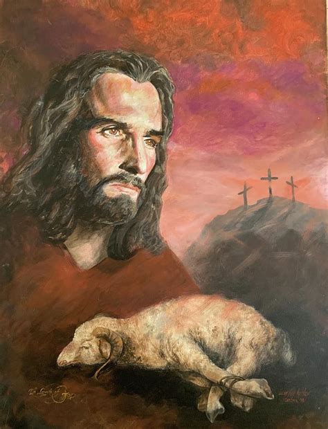 Lamb Of God Painting By B Joy Kelley Pixels