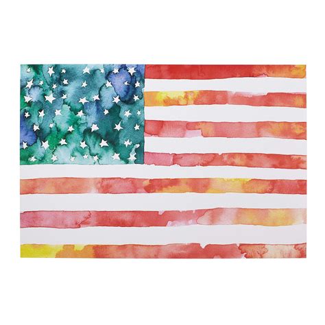 American Flag Watercolor American Flag Painting Art UncommonGoods