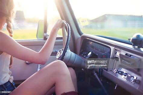Caucasian Woman Driving Car Photo Getty Images