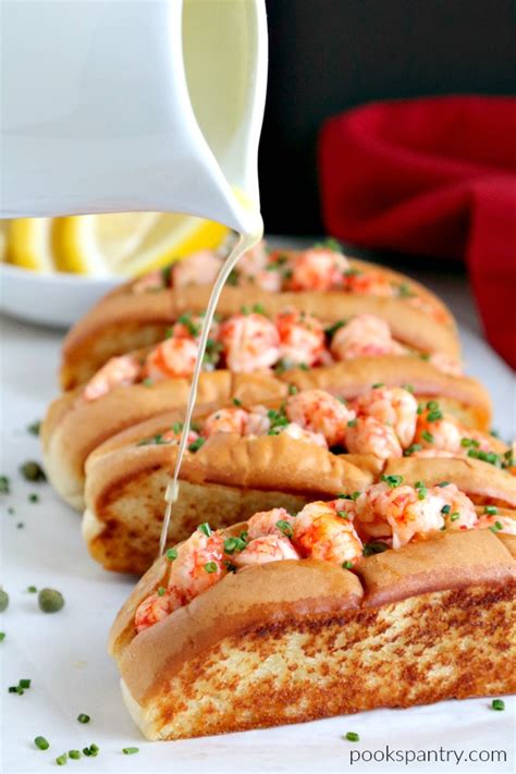 Warm Langostino Lobster Roll Recipe Pooks Pantry Recipe Blog