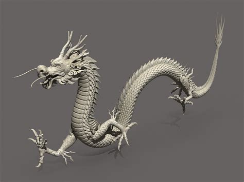 Asian Chinese Dragon 13 3d Model Turbosquid 1860268