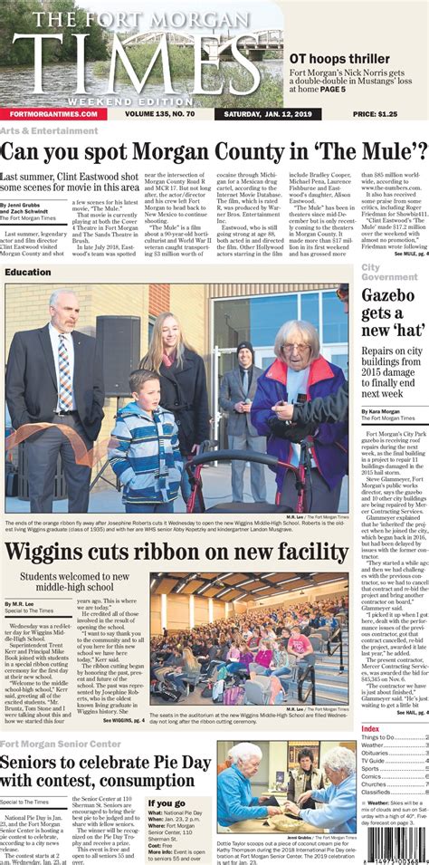 Fort Morgan Times, Jan. 12, 2019 – Ashley McLeod