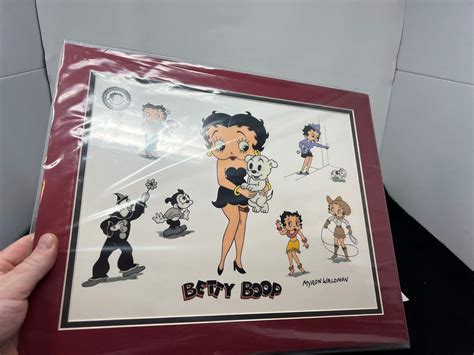 Lot 203 Signed Betty Boop Lithocel Signed By Myron Waldman Sweet