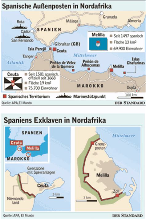 Rutas indispensables por ceuta y por melilla. Neuer Streit um Ceuta und Melilla - Spanien - derStandard ...