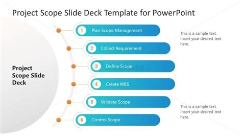 Project Scope Semi Circle Diagram For Powerpoint Slidemodel