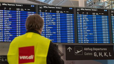 Verdi-Streik am Flughafen München - Keine regulären Flüge am Freitag