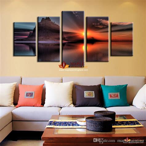 Illustration art of a home painting logo with isolated background. Home Decoration Wall Art Painting of Seascape Artwork for ...