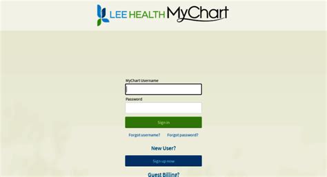 Lee Health Mychart Login