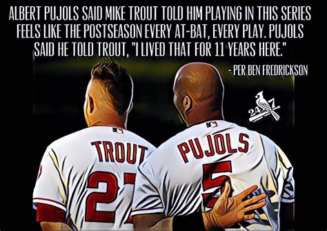 Two Baseball Players Are Facing Each Other With A Quote Above Them That