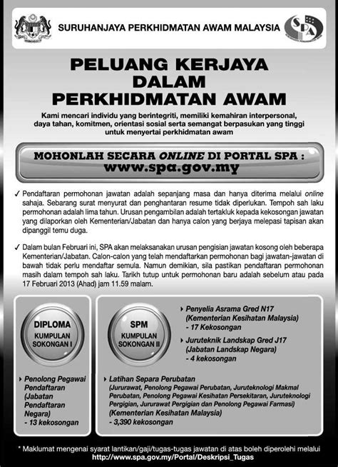 Semakan juga boleh dilakukan melalui portal spa pada bulan oktober bagi sesi kemasukan januari dan bulan april bagi sesi kemasukan julai. Vacancy Sarawak: Vacancy SPA.gov.my (3 + 1? Jawatan)