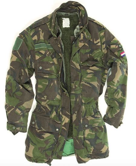 Dutch Parka With Laminate Liner Camo Military Sursplus Used