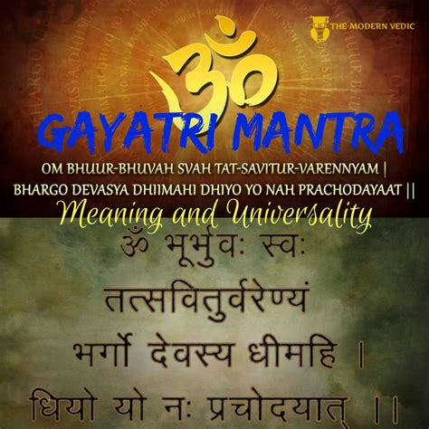 Gayatri Mantra What Is The Meaning Of Gayatri Mantra In Hinduism My