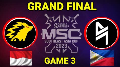 Final Msc Onic Vs Blacklist Game Youtube