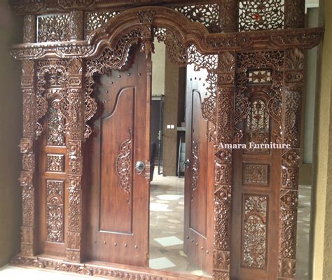 Kaligrafi pintu kabah ukiran kayu jati emas perak hiasan dinding rumah mebel jepara. Gebyok Ukiran Jati Jepara GJJ03 Mewah 3 Dimensi 2016 ...
