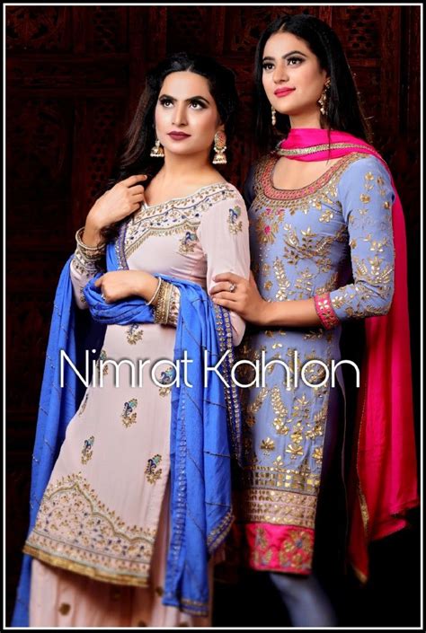 Nimrat Kahlon Embroidery Suits Design Designer Dresses Indian
