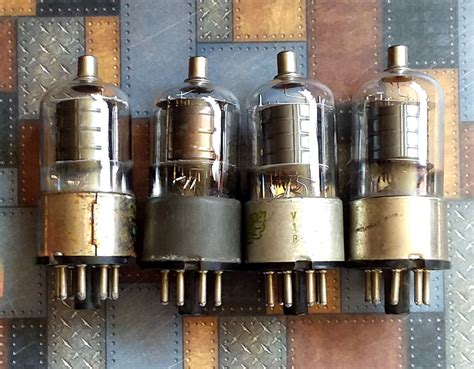 Nice Lot Of 4 Vintage Vacuum Tubes In Very Good Condition For Etsy