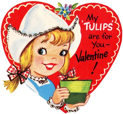 12 Colorful Retro Valentines With Children The Graphics Fairy My