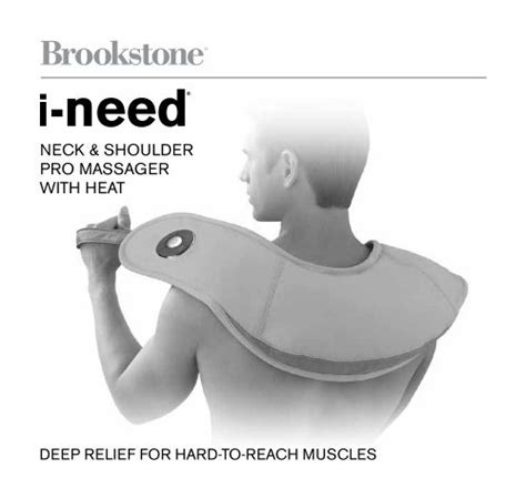 Neck And Shoulder Pro Massager With Heat Brookstone