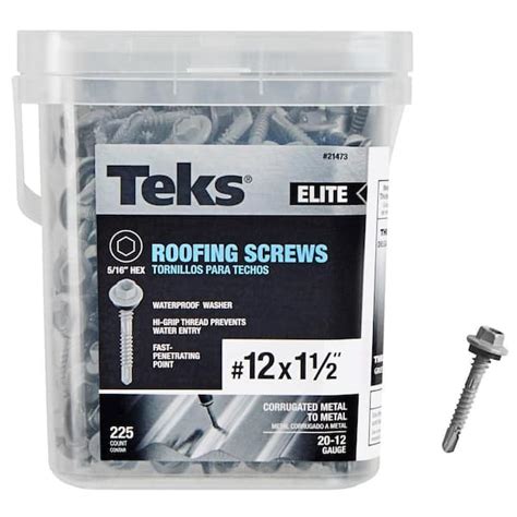 Teks 12 X 1 12 In Steel External Hex Head Washer Drill Point Elite