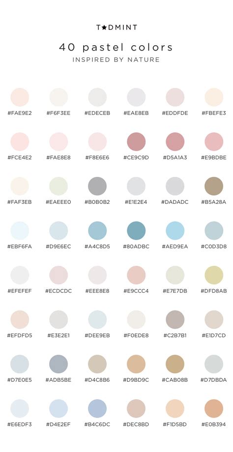 8 Pastel Color Palettes Inspired By Nature — Tadmint — Design Resources