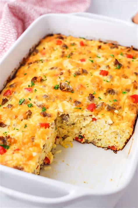 Easy Sausage Hash Brown Breakfast Casserole With Make Ahead Option