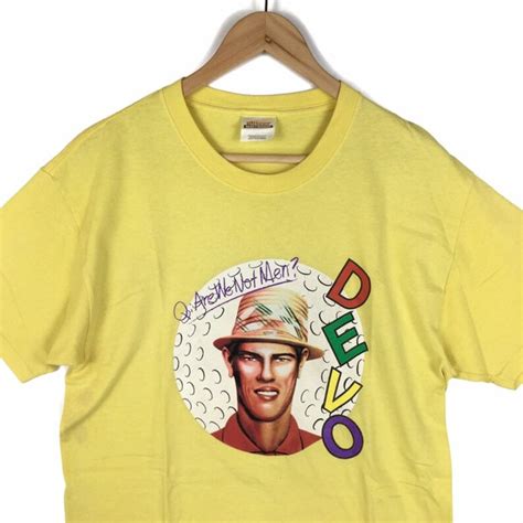 Vintage Devo T Shirt 1978 Album Are We Not Man By Devo 1990s Etsy