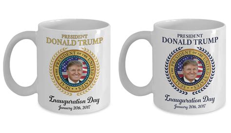 2 Pack Coffee Mugs Trump Inauguration Mugs