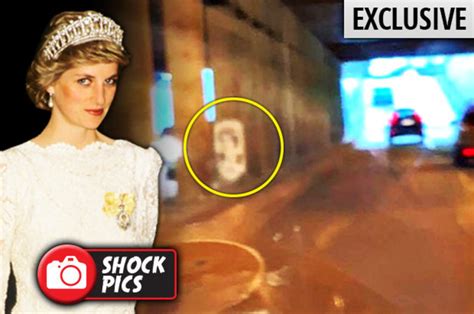 Princess Diana Dis Face Appears On Tunnel Pillar She Crashed Into