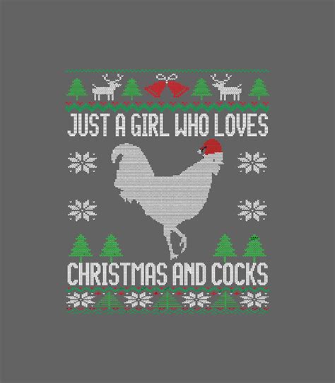 Just A Girl Who Loves And Cocks Ugly For Christmas Present Digital Art
