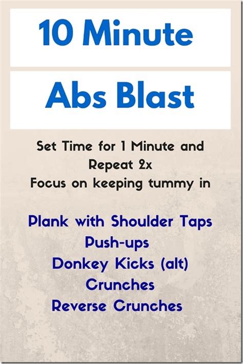 Easy Minute Ab Workout Kayaworkout Co