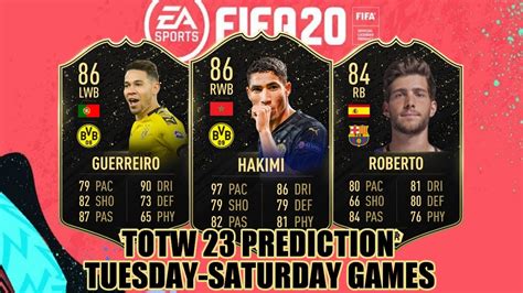 Review de witsel 93 flashback y hakimi tots | bundesliga fifa 20 en español witsel flashback , witsel fb , witsel 93. FIFA 20 | TOTW 23 PREDICTION | FT. HAKIMI, GUERREIRO ...