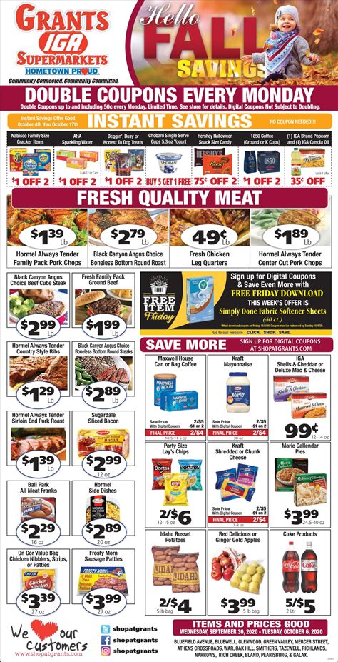 Grant's Supermarket Current weekly ad 09/30 - 10/06/2020 - frequent-ads.com